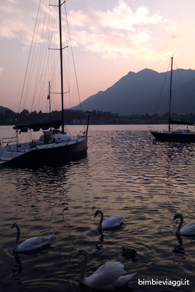 Lago di Lecco e Valsassina con bambini -tramonto