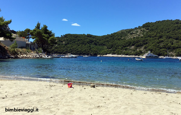 croazia con bambini -spiaggia Mljet