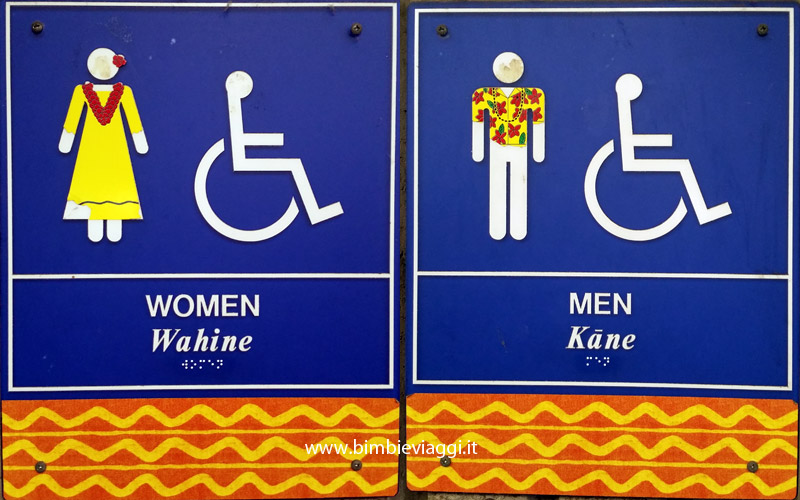 insegna bagno disabili hawaii