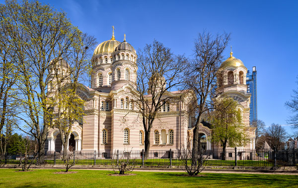 riga con bambini - cattedrale ortodossa