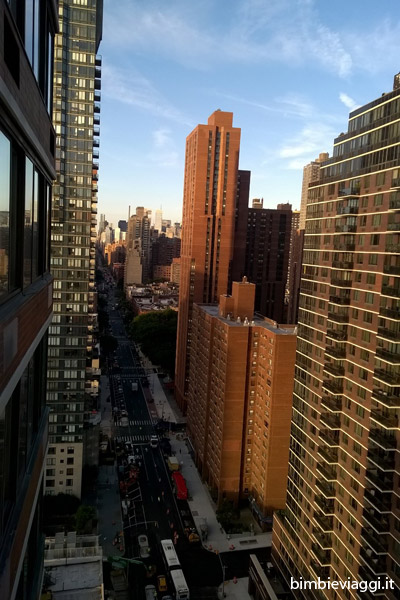 Itinerario a New York con bambini - panorama dall'hotel
