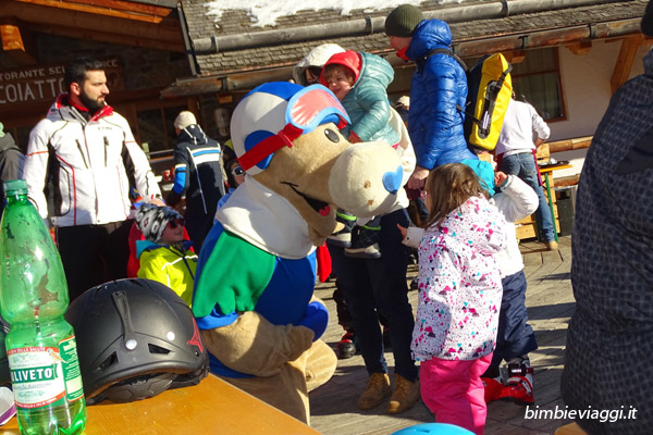 Val di Sole con bambini - mascotte - Vacanza sulla neve in Trentino con bimbi