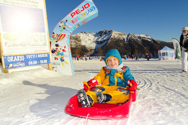 Val di Sole con bambini - pejo bob - Vacanza sulla neve in Trentino con bimbi