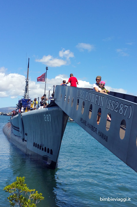USS Bowfin Submarine -pearl harbor con bambini - viaggio alle hawaii con bambini
