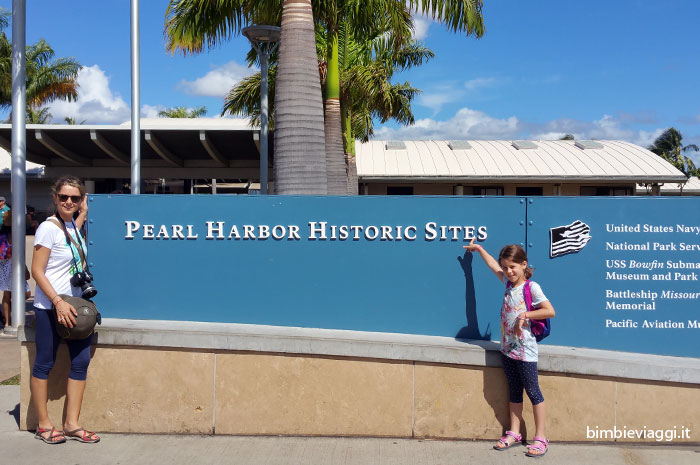 Ingresso di pearl harbor con bambini - viaggio alle hawaii con bambini