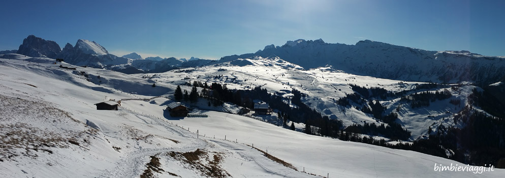 Settimana bianca con bambini: esplorare l’Alpe di Siusi passeggiando sulla neve