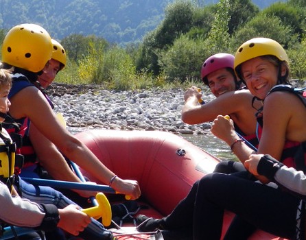 rafting con bambini slovenia isonzo