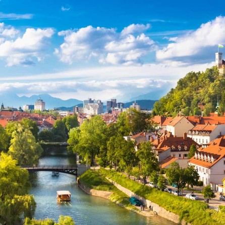 Slovenia con bambini -Lubiana panorama