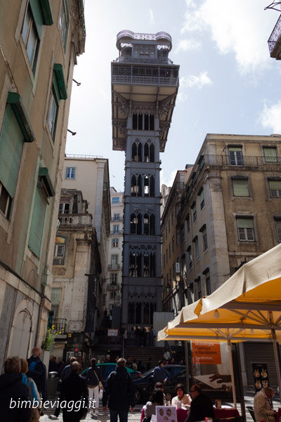 Lisbona con bambini - elevador de santa justa