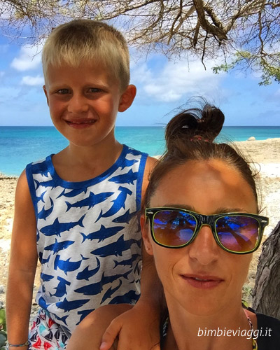 Aruba con bambini - selfie