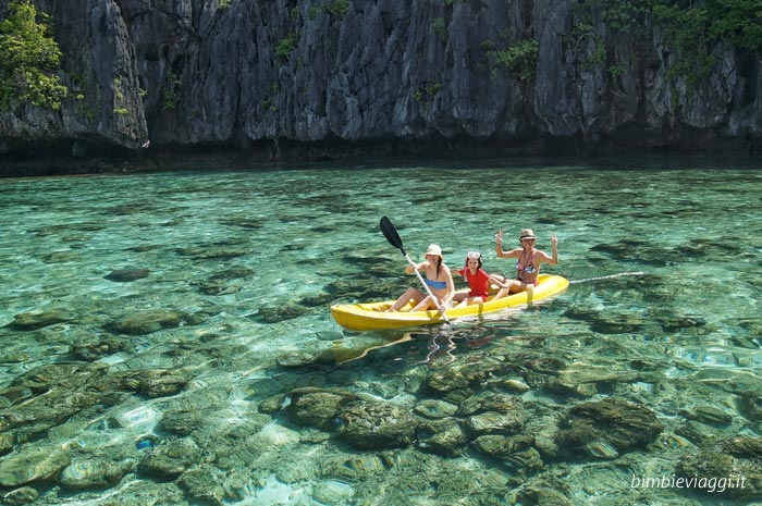 Filippine con bambini - kayak