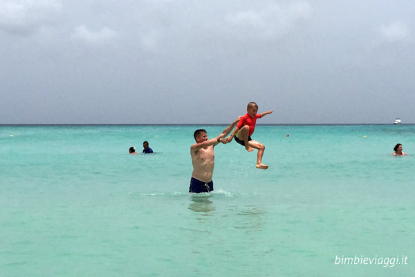 Aruba con bambini - tuffi