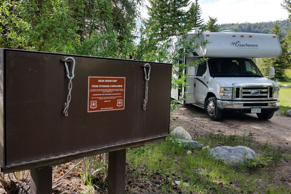 Yellowstone per famiglie - sosta camper