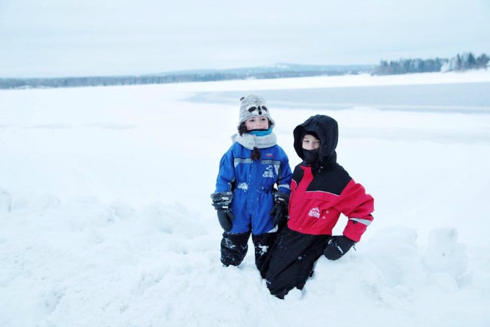 come fotografare i bambini sulla neve - lapponia
