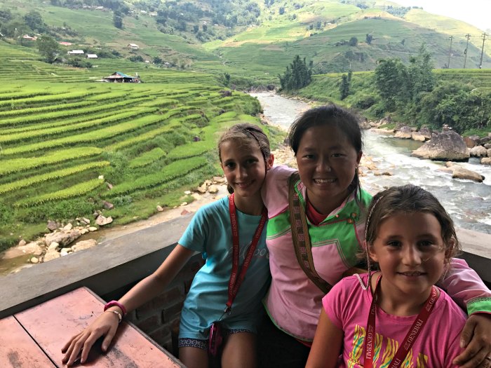 Trekking in Vietnam con bambini: risaie sapa hmong valley