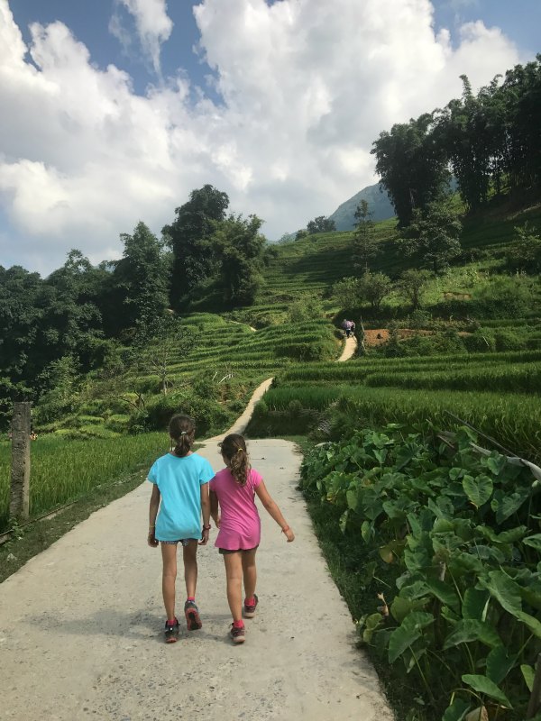 Trekking in Vietnam con bambini: risaie sapa hmong valley