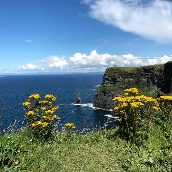 Cliffs of Moher Irlanda on the road con bimbi