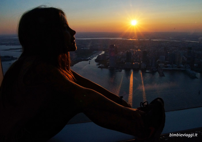 tramonto sulla freedom tower new york