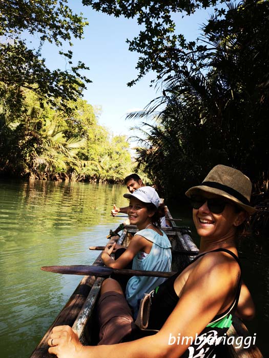 ujung kulom jungle - viaggio a giava canoa nella giungla