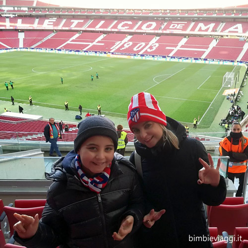 Stadi di Madrid con bambini - partita atletico
