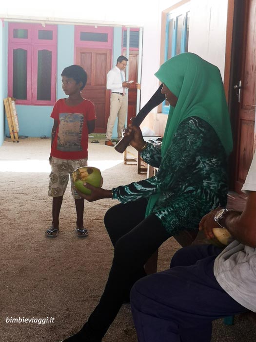 isola di baraah maldive con bambini