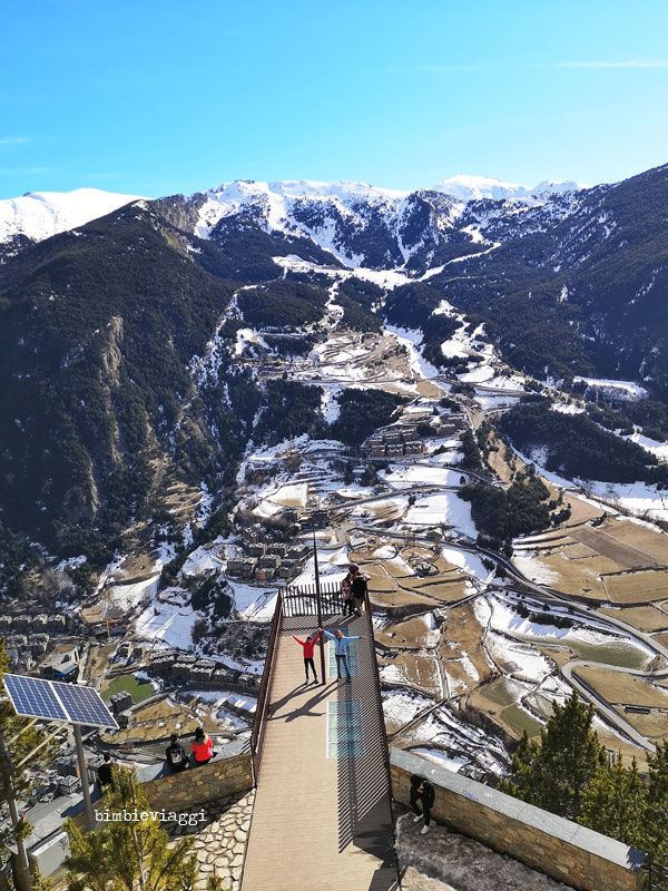 andorra con bambini - punto panoramico canillo