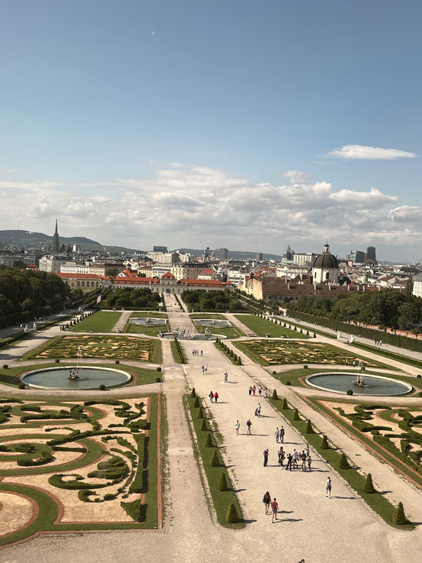 interrail in europa viaggio di maturità vienna castello del belvedere